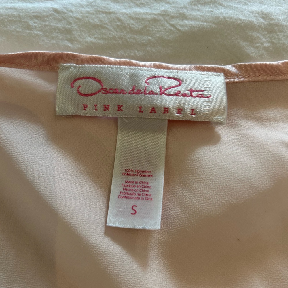 VINTAGE OSCAR DE LA RENTA‎ Pink Label Satin Slip Dress Maxi Negligee S - Picture 3 of 14